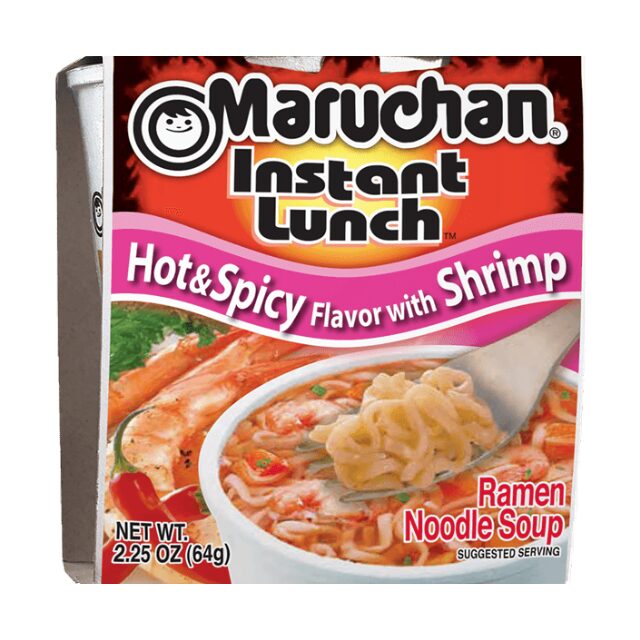 Maruchan Hot &amp; Spicy Shrimp 2.25oz (64gr)