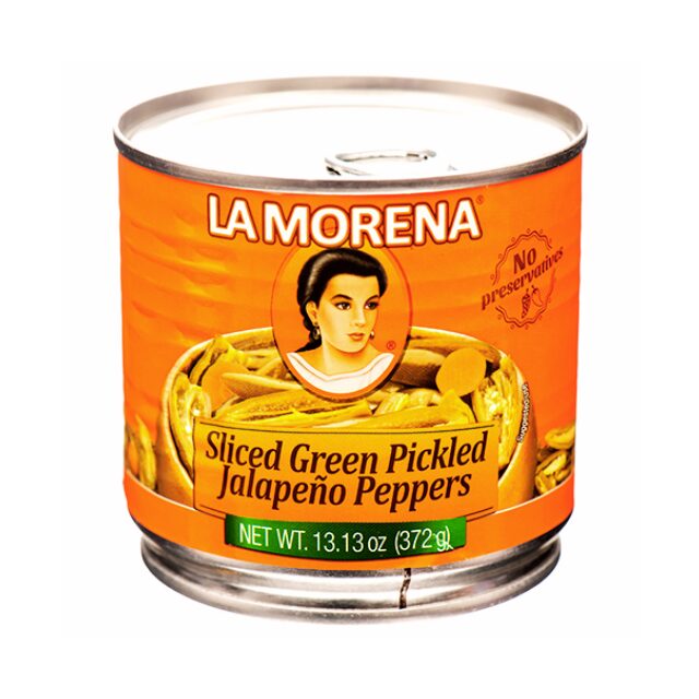 La Morena Sliced Green Pickled Jalapeno Peppers13oz